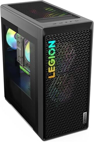 Tower Lenovo Legion Tower 5 Gen 8 Gening Desktop Tower ، AMD Ryzen 7 7700 (حتى 5.3 جيجا هرتز) ، NVIDIA RTX 4070 Super 12GB GDDR6X ، Wi-Fi 6E ، Windows 11 Pro ، KB & Mouse Set (64 GB RAM ، 2 TB SSD) in Kuwait