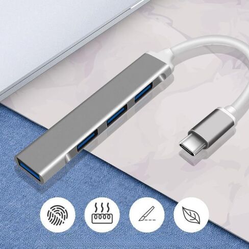 STYPE-C HUB PORTING: Expander USB Port-Type-C 3.0 HUB USB Dongle Multiport للكمبيوتر المحمول (4-PORT) in Saudi Arabia
