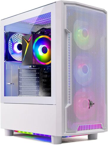 Skytech Gaming Archangel Desktop PC ، Ryzen 5 5600GT 3.6 GHz (4.6GHz Turbo) ، Radeon Vega 7 ، 1TB NVME SSD ، 16GB DDR4 RAM 3200 ، 650W GOLD PSU ، Wi-Fi ، Win 11 in Kuwait