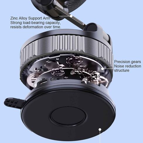 Magnetic Suction Phone Holders for Your Car, 360°Adjustable Magnetic Car Phone Holder，Suction Cup Phone Mount for Your Car/Gym/Mirror,Phone Car Mount Compatible iPhone & Android(Black) in Saudi Arabia