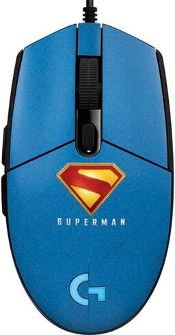 Skinit Secal Skin Other Gonting متوافق مع G203 Prodigy RGB Wired Gaming Mouse - Superman 2025 Classic Superman Shield Design in Kuwait