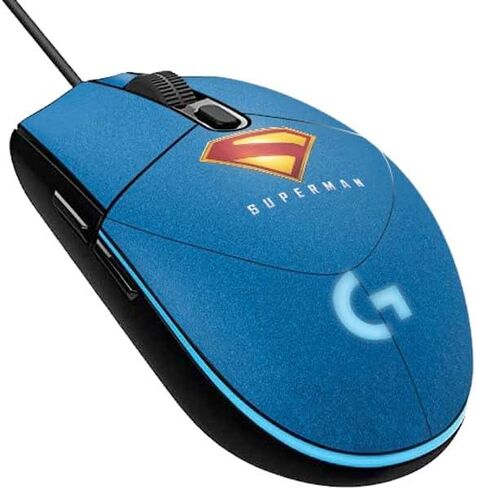 Skinit Secal Skin Other Gonting متوافق مع G203 Prodigy RGB Wired Gaming Mouse - Superman 2025 Classic Superman Shield Design in Kuwait