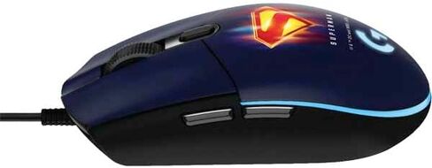 Skinit Secal Skin Other Gonting متوافق مع G203 Prodigy RGB Wired Gaming Mouse - Superman 2025 Classic Superman Shield Design in Kuwait