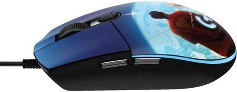Skinit Secal Skin Other Gonting متوافق مع G203 Prodigy RGB Wired Gaming Mouse - Superman 2025 Classic Superman Shield Design in Kuwait