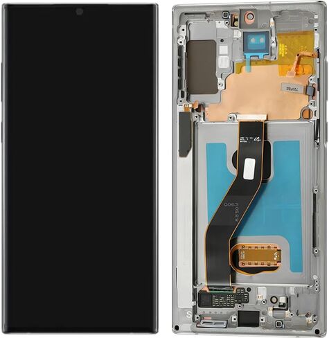 OLED GALAXY NOTE10 Plus Plus Screen Presentive for Samsung Note10Plus 5G DISPACT TOUCH SCREED DIGITIZER ANDRECLESS SM-N975U ، SM-N975U1 ، SM-N976U LCD Pudprint (مع إطار أسود+أدوات) in Kuwait