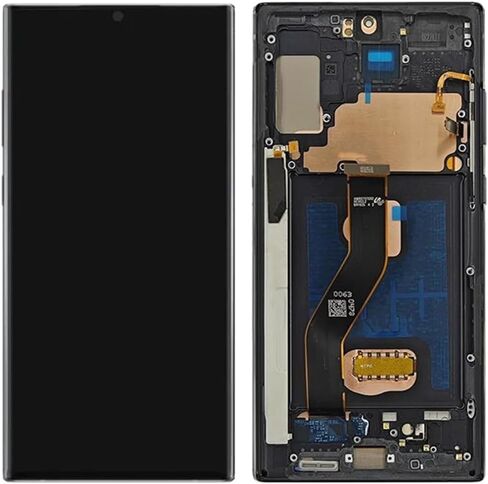 OLED GALAXY NOTE10 Plus Plus Screen Presentive for Samsung Note10Plus 5G DISPACT TOUCH SCREED DIGITIZER ANDRECLESS SM-N975U ، SM-N975U1 ، SM-N976U LCD Pudprint (مع إطار أسود+أدوات) in Kuwait