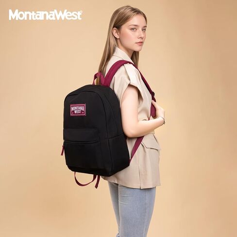 Montana West 2 PCS حقائب الظهر اليومية للنساء رجال خفيفة الوزن الكلية حقيبة الكتب الكتب الظهر غير الرسمية على الظهر للتنقل والسفر in Saudi Arabia