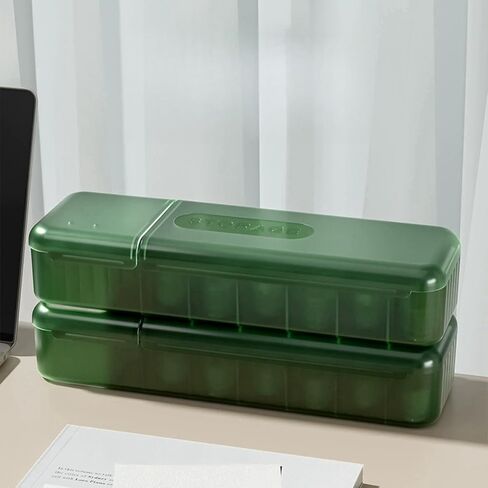 Cable Organizer Storage Box, Desktop Cable Management Box with Switch, Power Cord Organizer for Office, Home,Desk Accessories Storage Stationery Supplies（Green） in Saudi Arabia
