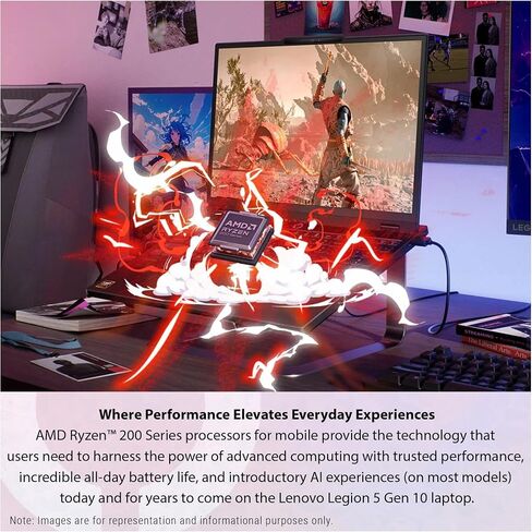 LENOVO LEGION 5 GEN 10 GEM GAMING LAPTOP ، AMD RYZEN 7-260 ، 32 GB DDR5 RAM ، 1 TB PCIE SSD ، 15.1 in Kuwait