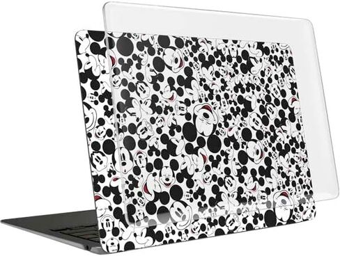 Skinit Laptop Case Plus Skin Compatible with MacBook Air 15in (2023) - Officially Licensed Disney Mickey Mouse Face Pattern Design in Saudi Arabia
