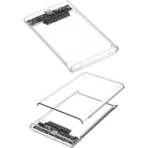 Yunir 2.5in External Hard Drive Enclosure, USB 3.1 to SATA III External Hard Drive Docking Compatible for 2.5in HDD / SSD in Kuwait
