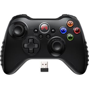 Beitong Asura 2 PC Gaming Controller - e -sports joystick ، ​​الاهتزاز المزدوج ، التوربو ، gamepad الزناد الخطي للنافذة 7/8/10/11 Android TV [أسود] in Kuwait