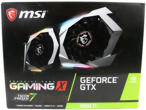 MSI Gaming GeForce GTX 1660 Ti 192-bit HDMI/DP 6GB GDRR6 HDCP Support DirectX 12 Dual Fan VR Ready OC Graphics Card (GTX 1660 TI Gaming X 6G) (Renewed) in Saudi Arabia