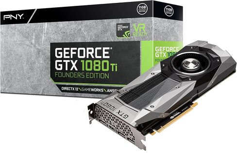 PNY GeForce GTX 1080 TI 11GB Founders Edition (VCGGTX1080T11PB-FE) بطاقات رسومية in Kuwait