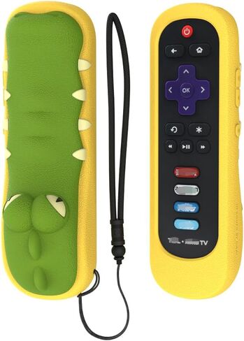 Remote Case for Roku Smart TV RC280 RC282 URC280J XRC280J Remote Control Universal Replacement Lightweight Silicone Case Cover Sleeve Skin with Lanyard for Roku TV Remote in Saudi Arabia