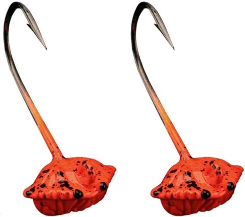 Lunker City Fishing Mr. Crabs Tog Blackfish Jig Sheepshead 1/2oz 3/4oz 1oz 1.5oz 2oz 3oz 4oz 2X Heavy Duty 3/0 4/0 Hook Football Head Lure, Made in The USA in Kuwait