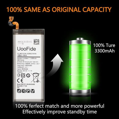 UooFide for Galaxy S8 Battery Replacement, Compatible with Samsung Galaxy S8 SM-G950 All Carriers EB-BG950ABA EB-BG950ABE with Professional Repair Tools Kit in Kuwait