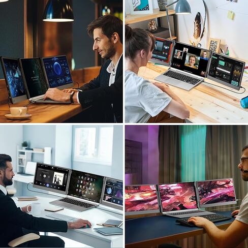 T2 pro Laptop Screen Extender Portable Monitor + H5-M Video Signal Conversion Cable in Saudi Arabia