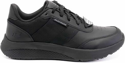 حذاء D'lux Walker للسيدات من Skechers - حذاء Infinite Motion، أسود/وردي فاقع، 7 M in Saudi Arabia