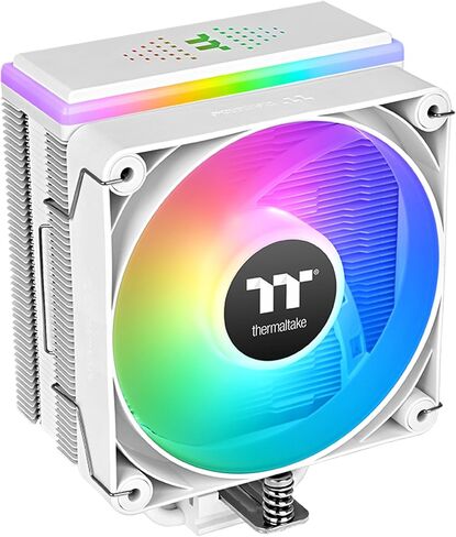 Thermaltake Astria 200 Argb Cpu Cooler ؛ 4 أنابيب حرارة النحاس. مروحة 120mm PWM ؛ 500 ~ 1800 دورة في الدقيقة ؛ برج واحد Intel/AMD ؛ 210W TDP ؛ أبيض؛ CL-P137-AL12SW-A in Saudi Arabia
