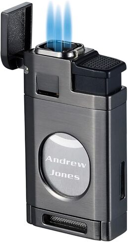 Fisol Lighcut Triple Torch Torch Flame أخف وزنا مع نقش حرة (Gunmetal) in Kuwait