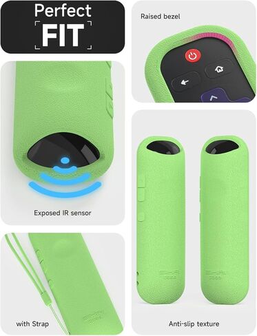 Remote Case for Roku Smart TV RC280 RC282 URC280J XRC280J Remote Control Universal Replacement Lightweight Silicone Case Cover Sleeve Skin with Lanyard for Roku TV Remote in Kuwait
