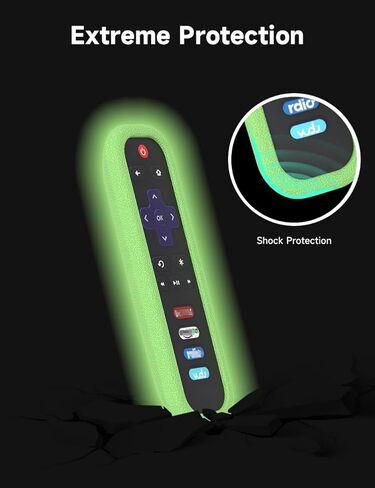 Remote Case for Roku Smart TV RC280 RC282 URC280J XRC280J Remote Control Universal Replacement Lightweight Silicone Case Cover Sleeve Skin with Lanyard for Roku TV Remote in Kuwait