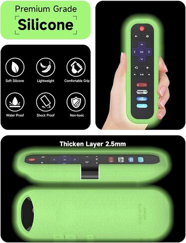 Remote Case for Roku Smart TV RC280 RC282 URC280J XRC280J Remote Control Universal Replacement Lightweight Silicone Case Cover Sleeve Skin with Lanyard for Roku TV Remote in Kuwait