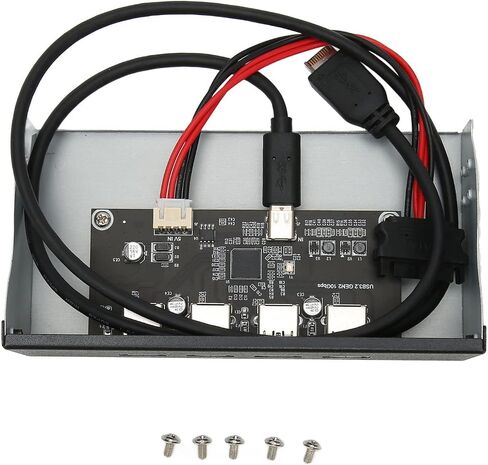 USB 3.2 Front Panel, 4 Ports 5.25inch Internal Optical Drive Front Panel USB Hub, up to 10Gbps, for 7/8/10/2003, for OS X Laptop, for Linux (Optical Drive 4USB TYPE E) in Saudi Arabia