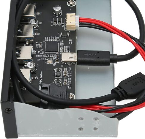 USB 3.2 Front Panel, 4 Ports 5.25inch Internal Optical Drive Front Panel USB Hub, up to 10Gbps, for 7/8/10/2003, for OS X Laptop, for Linux (Optical Drive 4USB TYPE E) in Saudi Arabia