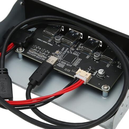 USB 3.2 Front Panel, 4 Ports 5.25inch Internal Optical Drive Front Panel USB Hub, up to 10Gbps, for 7/8/10/2003, for OS X Laptop, for Linux (Optical Drive 4USB TYPE E) in Saudi Arabia