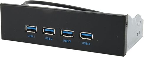 USB 3.2 Front Panel, 4 Ports 5.25inch Internal Optical Drive Front Panel USB Hub, up to 10Gbps, for 7/8/10/2003, for OS X Laptop, for Linux (Optical Drive 4USB TYPE E) in Saudi Arabia