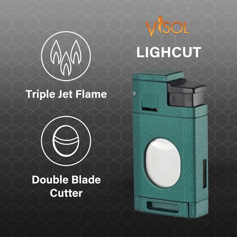 Fisol Lighcut Triple Torch Torch Flame أخف وزنا مع نقش حرة (Gunmetal) in Kuwait