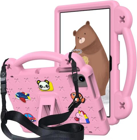 for Revvl Tab 2 Case 10.1 inch 2025, Kids EVA Tablet Cover with Strap Stand Handle, for Tmobile Revvl Tab 2 5G Case, Pink in Saudi Arabia