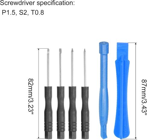 Phone Pry Opening Tools Screwdriver Spudger Kit Set 9 in 1 for Cellphone Mobile Phone Laptop PC Repair(P1.5, S2, T0.8, Y0.6) in Saudi Arabia