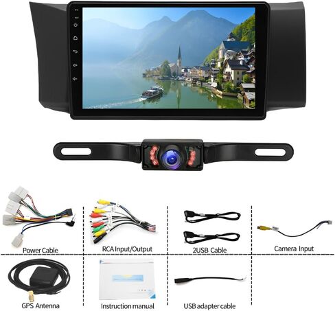 Double Din Car Stereo for Toyota GT86 / Subaru BRZ 2012-2016 with Wireless Carplay Android Auto, 9" HD Touchscreen 2G+32G Android 13 Car Radio Receiver w/GPS WiFi Bluetooth SWC BT FM Backup Camera in Saudi Arabia