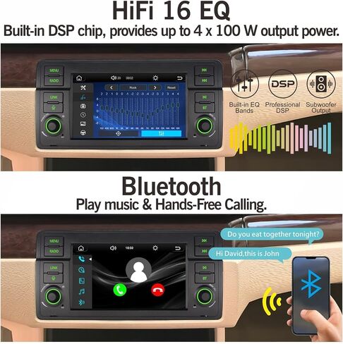 راديو سيارة لـ BMW E46 3 Series 1999-2005 Carplay Android Auto Bluetooth in Kuwait