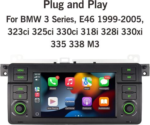راديو سيارة لـ BMW E46 3 Series 1999-2005 Carplay Android Auto Bluetooth in Kuwait