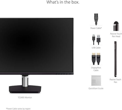ViewSonic TD2455 24" 1080p IPS 10-Point Multi Touch Screen Monitor (Renewed) in Saudi Arabia