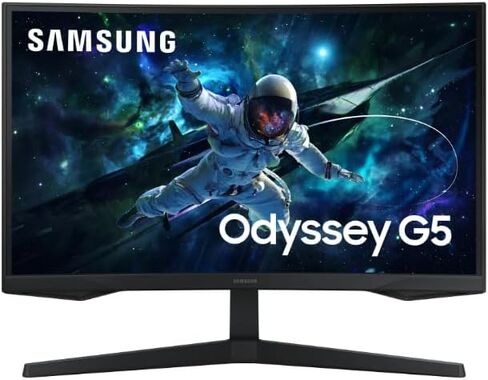 Samsung 27 "Odyssey G55C QHD 165Hz ، شاشة الألعاب المنحنية - LS27CG556ENXZA (متجدد) in Saudi Arabia