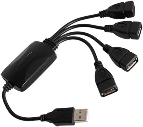 MaxLLTo 4-Port High Speed USB 2.0 Splitter, Unpowered USB Hub for PC Laptop in Saudi Arabia