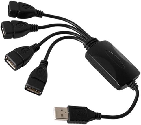 MaxLLTo 4-Port High Speed USB 2.0 Splitter, Unpowered USB Hub for PC Laptop in Saudi Arabia