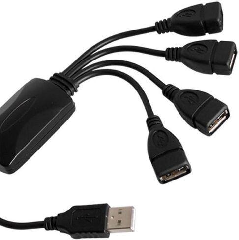 MaxLLTo 4-Port High Speed USB 2.0 Splitter, Unpowered USB Hub for PC Laptop in Saudi Arabia