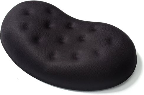 Ergonomic Memory Foam Mouse Wrist Rest Support Pad Cushion for Computer, Laptop, Office Work, PC Gaming (Black Mouse Wrist Rest) in Saudi Arabia