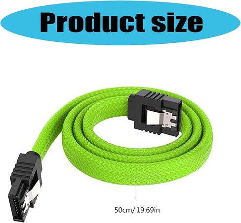 Nylons Braideds Sataiii Cable 50cm Color Matcheds Secure Locking Clin in Kuwait