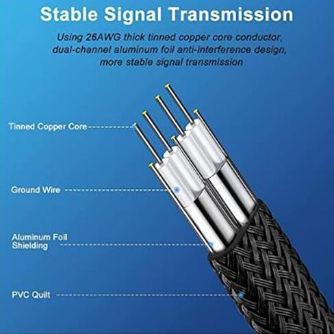 Nylons Braideds Sataiii Cable 50cm Color Matcheds Secure Locking Clin in Kuwait