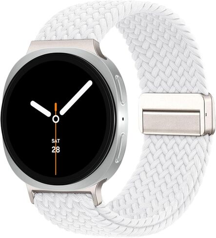 حلقة منفردة مطاطية منفردة لـ Samsung Watch 8 نطاقات 40 مم 44 ملم ، نقرة واحدة لا توجد فجوة حزام نايلون نايلون الرياضي مع قفل مغناطيسي للمجرة 8 كلاسيكية النساء 46 مم الرجال in Kuwait