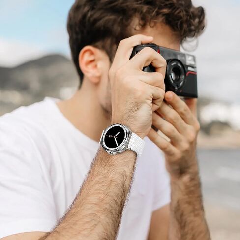 حلقة منفردة مطاطية منفردة لـ Samsung Watch 8 نطاقات 40 مم 44 ملم ، نقرة واحدة لا توجد فجوة حزام نايلون نايلون الرياضي مع قفل مغناطيسي للمجرة 8 كلاسيكية النساء 46 مم الرجال in Kuwait