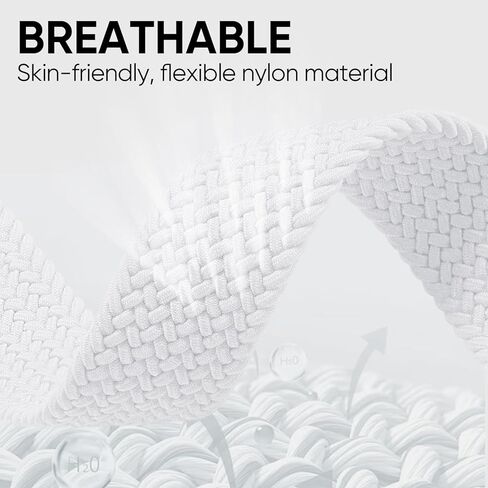 حلقة منفردة مطاطية منفردة لـ Samsung Watch 8 نطاقات 40 مم 44 ملم ، نقرة واحدة لا توجد فجوة حزام نايلون نايلون الرياضي مع قفل مغناطيسي للمجرة 8 كلاسيكية النساء 46 مم الرجال in Kuwait