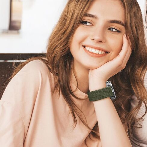 حلقة منفردة مطاطية منفردة لـ Samsung Watch 8 نطاقات 40 مم 44 ملم ، نقرة واحدة لا توجد فجوة حزام نايلون نايلون الرياضي مع قفل مغناطيسي للمجرة 8 كلاسيكية النساء 46 مم الرجال in Kuwait